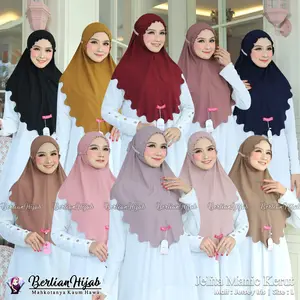 Hijab Jelita Manik Variasi Kerut Jersey Terlaris Anti Nerawang