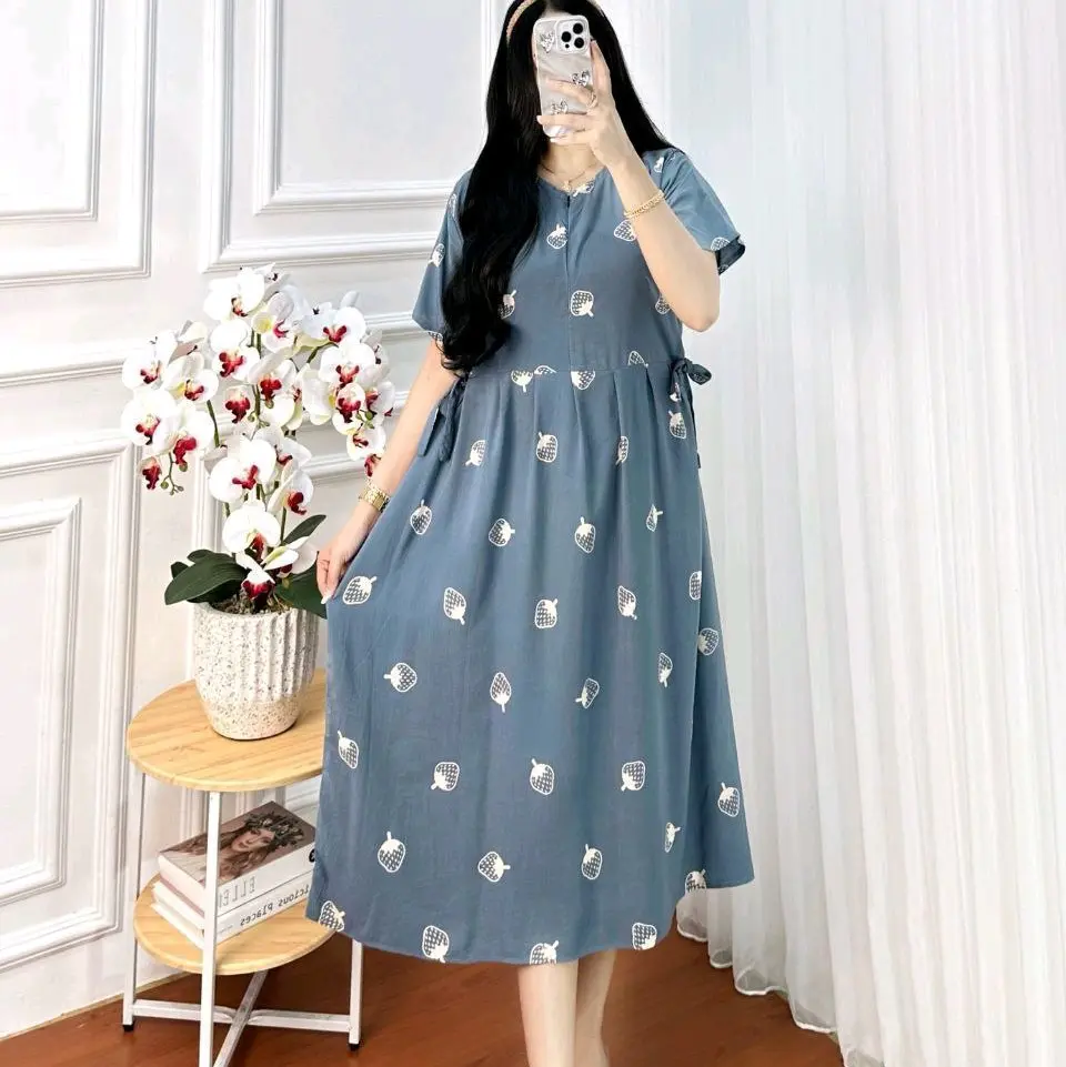 Daster Chibi Luna Rayon Premium Grade A Tebal Halus adem murah busui bumil dress homedress Kekinian baju tidur santai rileting talisamping Wanita Midi Pendek Panjang Kimono Motif Bali Corak Pekalongan Kancing Mini Casual