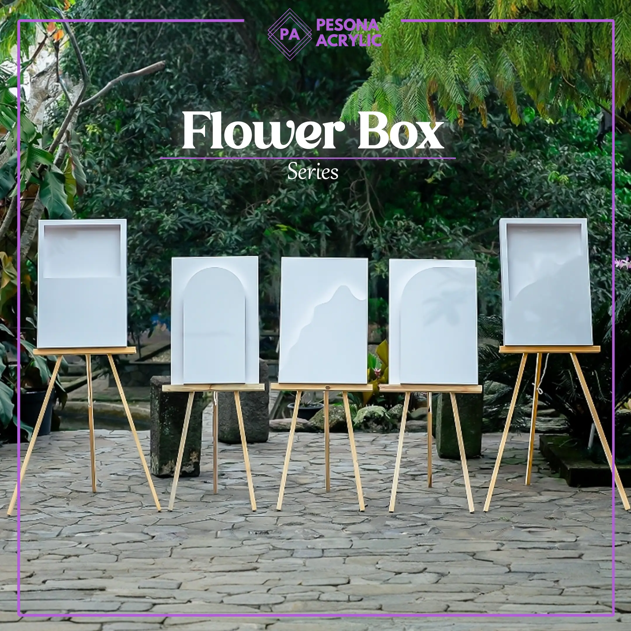 Flower Box Sign Paket Papan Usaha