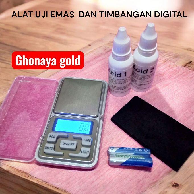 Alat uji emas dan timbangan digital