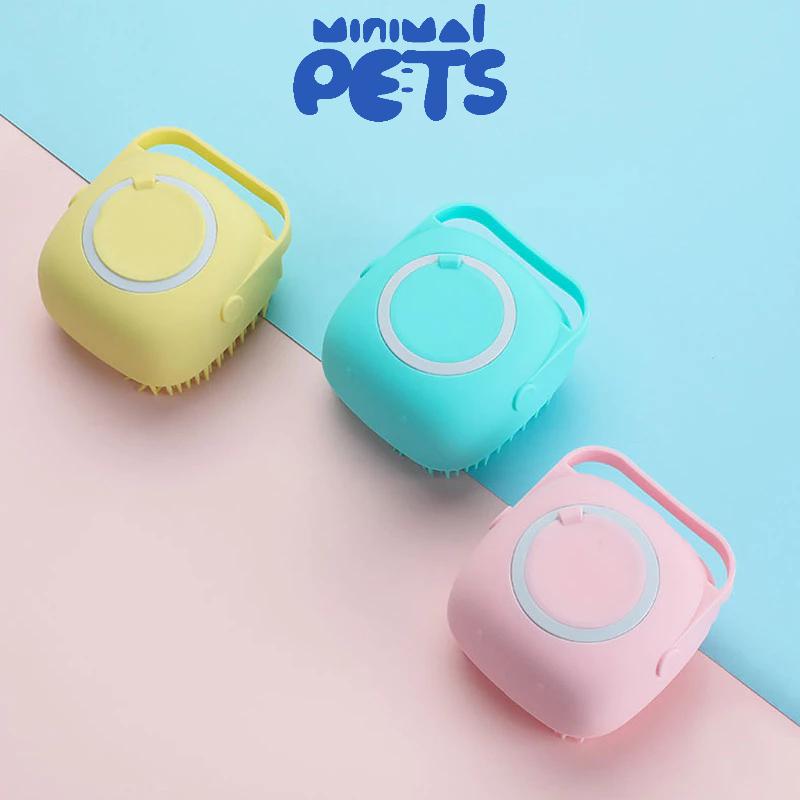 Bàn chải tắm cho Pet massage chăm sóc sức khỏe an toàn tiện dụng