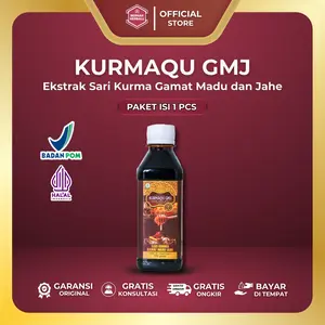 Kurmaqu GMJ Isi 350gr - Ekstrak Sari Kurma, Madu, Gamat, Jahe - Original BPOM & Halal MUI 100% Alami Tanpa Pengawet