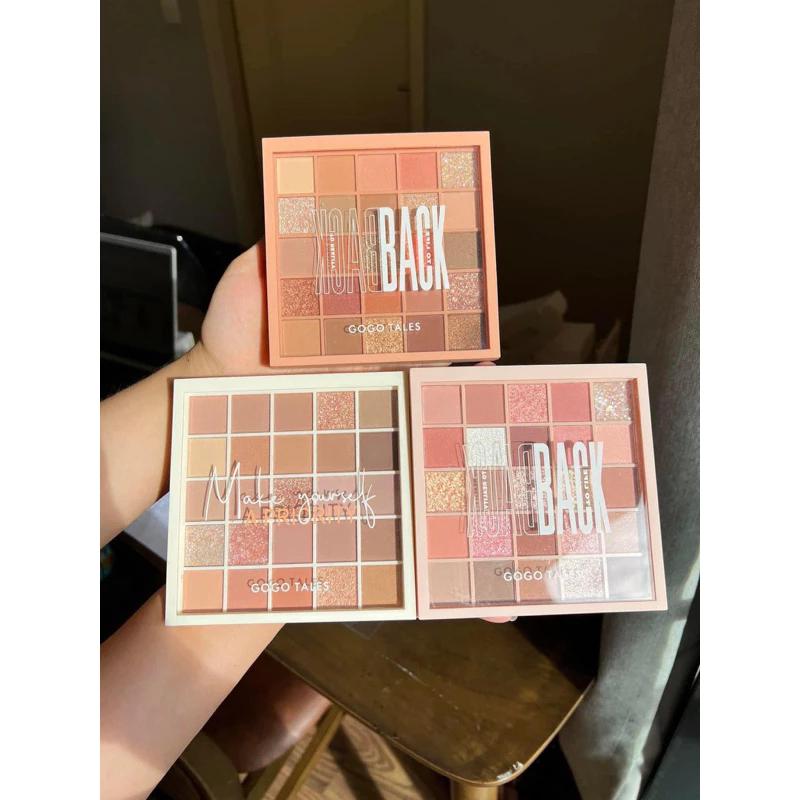 Bảng phấn mắt GOGO TALES 25 ô Back To Reality make up cá nhân chuyên nghiệp bền màu lâu trôi 50g phấn  mắt  shelleda phấn  mắt bảng  mắt  lemonade  mới iu  dragon  palette nhũ  mắt  ướt  gella ucanbe  bảng  mắt bảng  mắt  verci colorrose  palette 19  roma 3