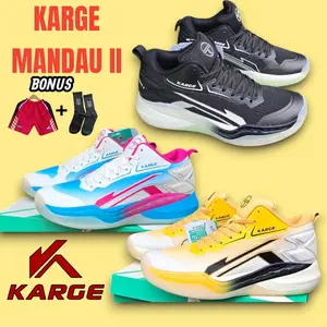 SEPATU KARGE MANDAU II MT WHITE BLUE ORIGINAL FREE CELANA DAN KAOS KAKI
