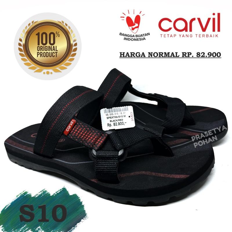 Sandal Pria Carvil Original Anti Air - Sendal Carvil Pria Original Slide dan Jepit 1