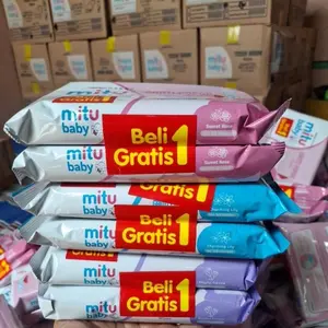 6 PACK MITU TISU BASAH ( PROMO TERMURAH ) -  Tissue  Bayi  Wipes