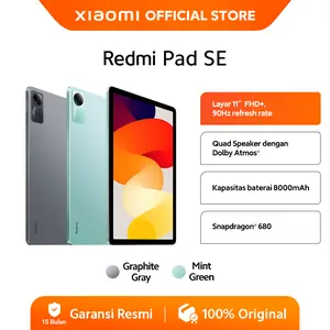 Xiaomi Redmi Pad SE (4GB/128GB) | Snapdragon 680 Layar 11" FHD+8000mAH