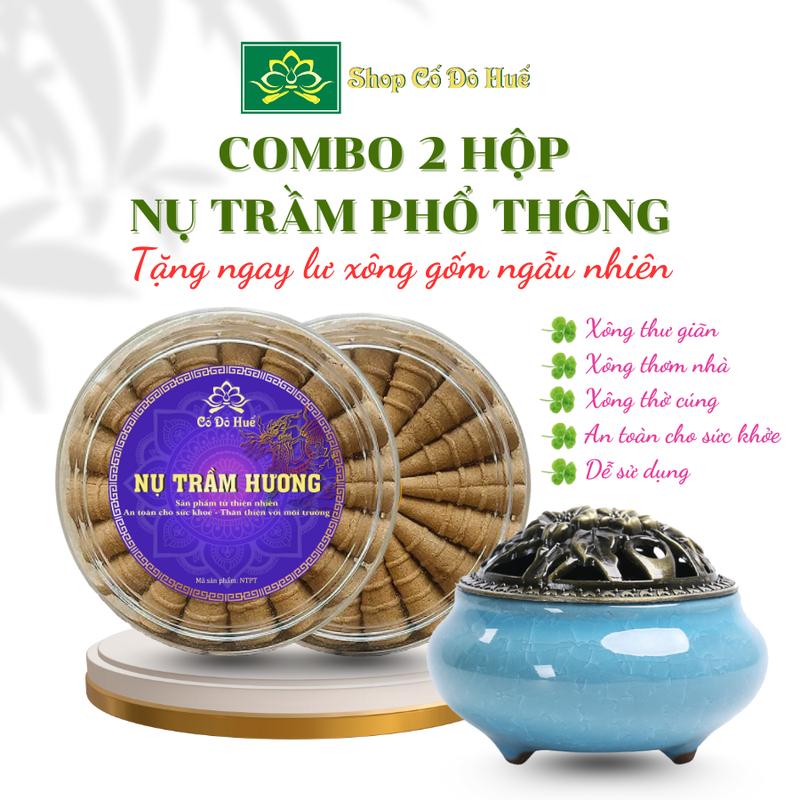 Nụ Trầm Hương Sạch Cố Đô Huế, 2 hộp Nụ Trầm Phổ Thông