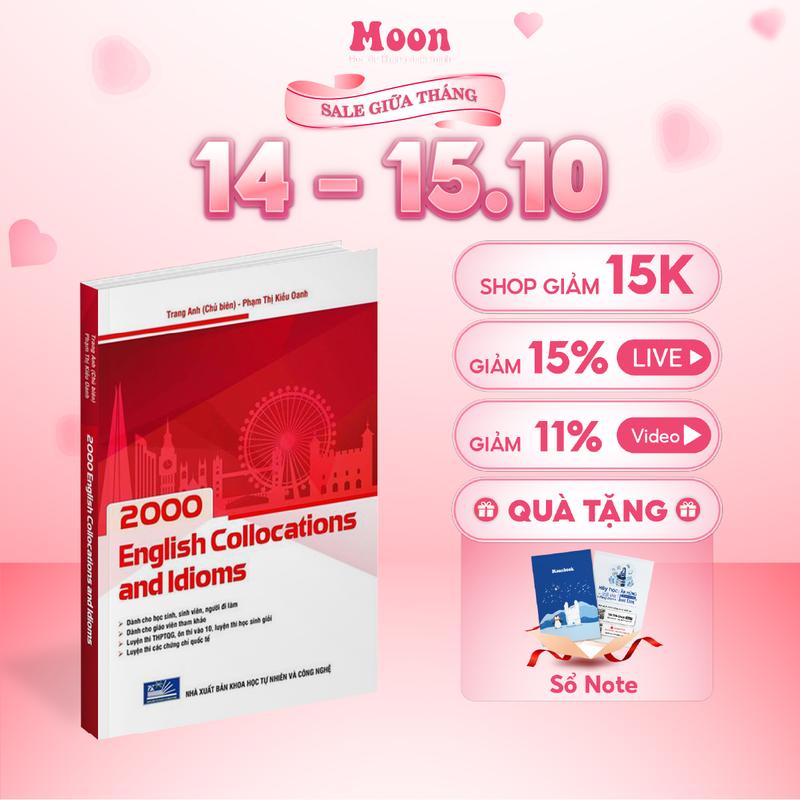 2000 english collocations and idioms, sách tiếng anh cô Trang Anh