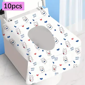 SB7 FMA Disposable Toilet Seat Covers for Travel Public Bathrooms 10 PCS - FM-FF10 Baru