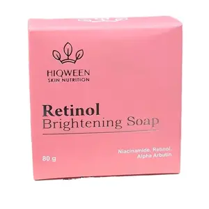 Sabun Pemutih dan Penghilang Flek Hiqween Retinol Brightening Soap - Lightening, Pencerah Niacinamide Membersihkan