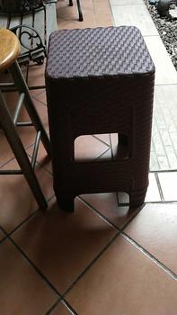Product Review of Mall Perabot [6 Pcs] Kursi Baso | Bangku Plastik Segi Rotan Motif Anyam | Taman Kursi Bakso Furniture from w**a 2