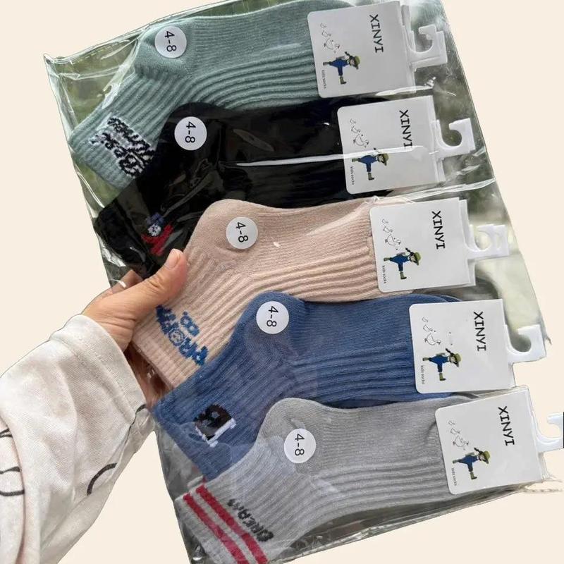  Sét 10 đôi tất trẻ em vặn thừng cotton cổ cao cho bé trai,bé gái 1-12 tuổi 