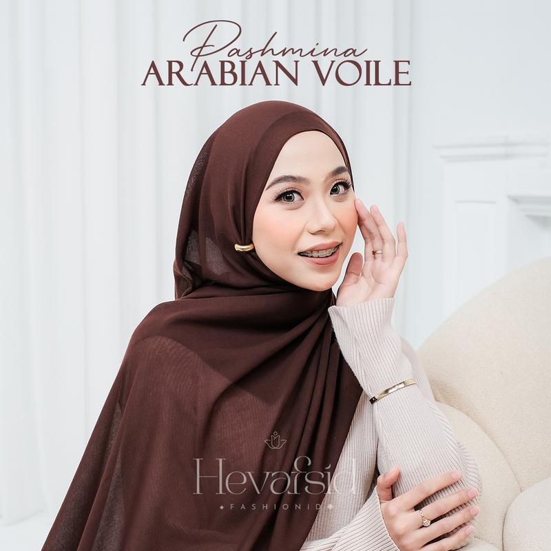 Heva - Pashmina Shawl Arabian Voile Jilbab Voal Muslim Cantik 2