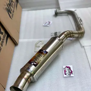 KNALPOt NMR 1 RACING EXHAUST type non Samlong inlet 38mm UNTUK MOTOR VARIO BEAT FI BEAT STRET MIO J MIO SMILE dan lain lain