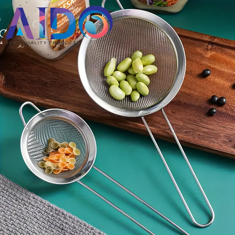 SARINGAN MINYAK CEKO SARINGAN JUS TEPUNG 8cm sampai 22cm saringan Halus Stainless Steel Serbaguna S8 Kitchenware Kitchenware COD 4