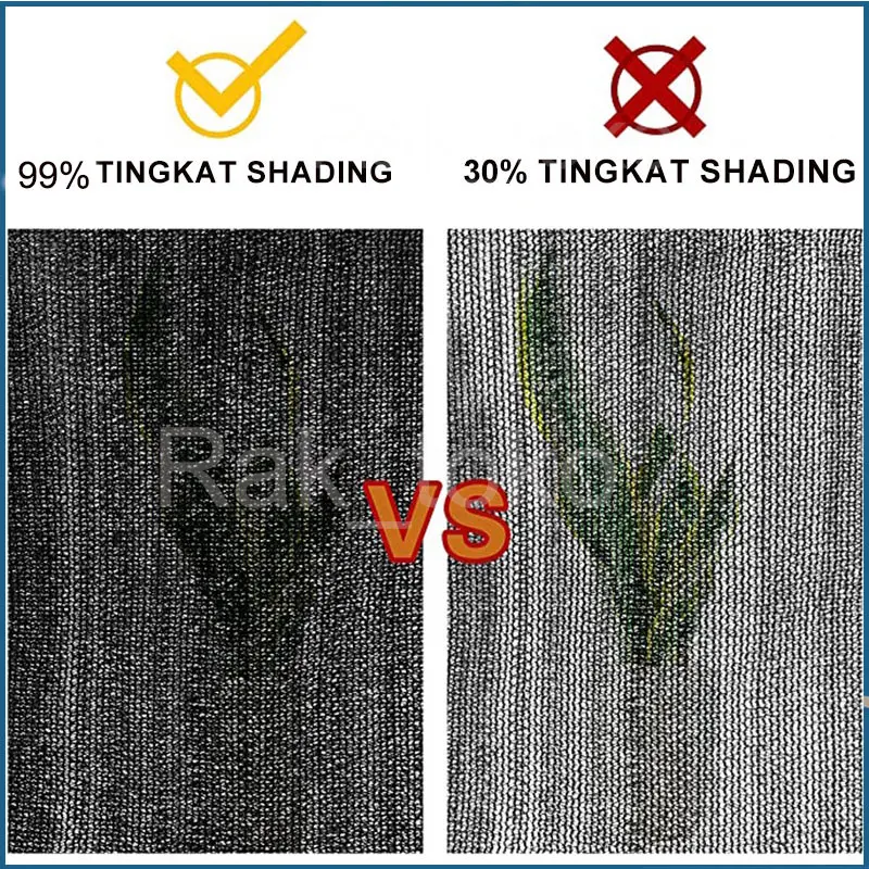 [Gratis 4 klip dan tali 5 -meter gratis] Paranet 99% Lebar 2/3/4/5 Meter Gratis Shading Net Nylon Anti Panas Enkripsi 12-pin Jaring Paranet Pelindung Tanaman Dari Matahari 4