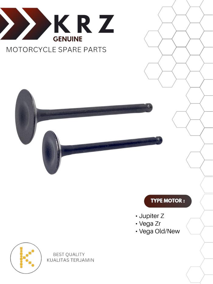 Gambar KRZ Payung Klep Set Valve In Ex Jupiter Z Vega ZR dari KRZ AUTOSHOP Kota Depok Tokopedia
