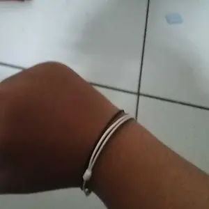 TERMURAH RR_ACC !!!! (BELI 10 PASANG GELANG FREE 1PCS ||2Pcs Gelang Star Silver Alloy || TALI TIPIS PAKAI TALI 1MM Double Slide Tali Korea Premium