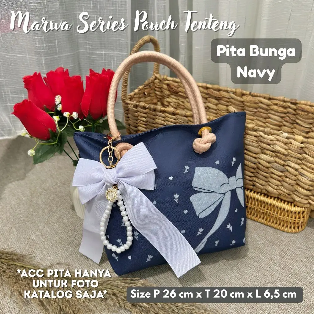 Tenteng Pita Bunga Navy