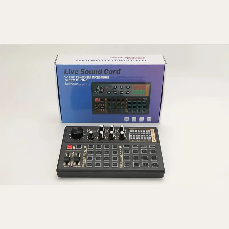 Soundcard K800 Mixer Audio External Sound Card Live 16 Effect 4