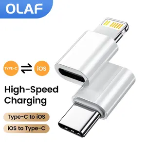Olaf Type C To Lightning Adapter For iOS Male to Type C Female Converter for iPhone 14 13 Laptop Fast Charging USB C  Adapter