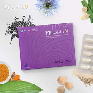Miscella-V - Bantu Lancarkan Siklus & Nyeri Wanita - 60 Kapsul - Manjakani - Kunyit - Jinten Hitam - Serai