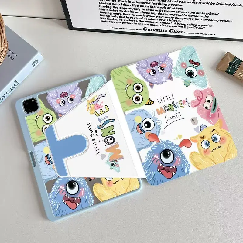 720° Rotatable Adjustable Angle Acylic Case For Samsung Galaxy Tab A9 A11 8.7 A8 2021 10.5 S6Lite 10.4 A9 Plus A11 Plus S7 S8 11 S9 FE S10 FE S10Lite S9Plus S9FE Plus S10 Plus 12.4 inch Filp Leather Cover Casing Auto Wake/Sleep with Pencil Slot Pen Holder