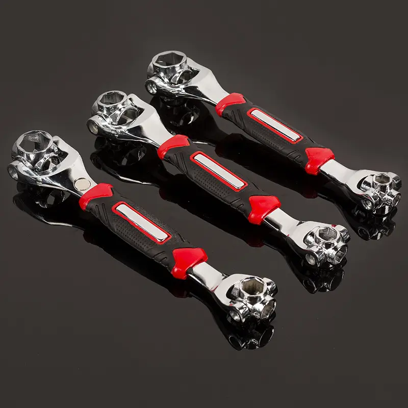 Eight in one multifunctional wrench 52 in one 48 in one wrench double headed bidirectional rotating wrench
