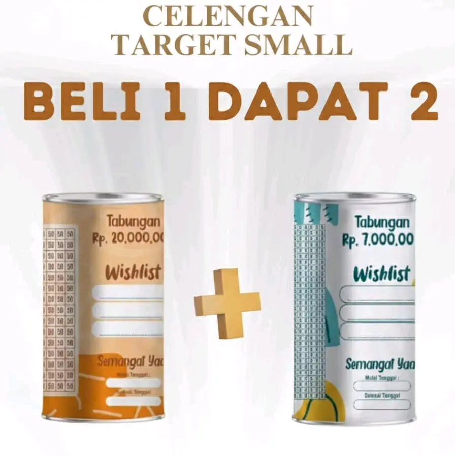 BELI 1 DAPAT 2/celengan target viral tiktok SMALL/celengan lucu murah kekinian model terbaru/tabungan anak anak/souvenir