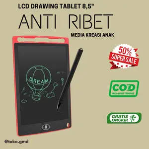 [GMD] Lcd Drawing Tablet Premium 8,5 inc untuk media kreasi anak dan dewasa