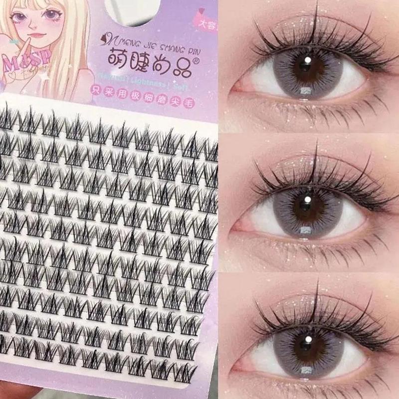  Lông Mi Giả 11MM 12MM 13Mm 10 Hàng Dung Tích Lớn Dày Tự Nhiên Manga Nối Mi Phân Đoạn 