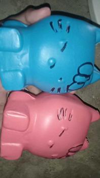 Product Review of 2 pcs Celengan Plastik Karakter Hello Kitty Lucu from r**w 0