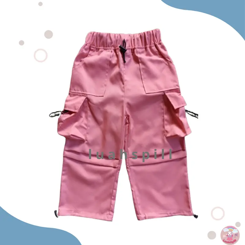 Celana Karina Cargo Anak Perempuan  Laki-Laki 2 in 1 Buat usia 1-13 Tahun Unisex 4