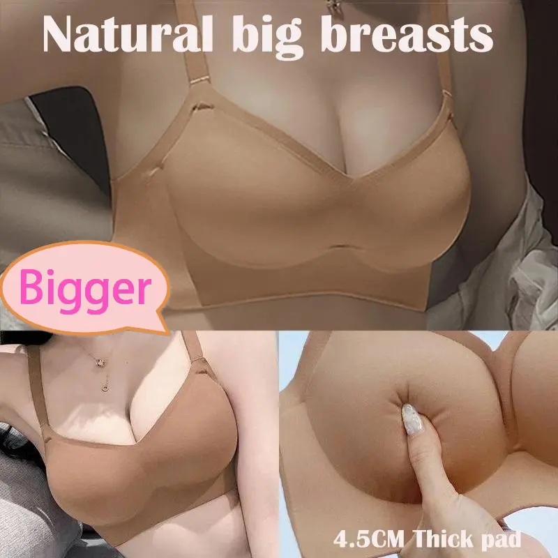 4.5cm Thick pads bra New Style expanded underwear for women special push-up bra seamless thickening