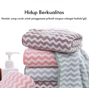 handuk wajah travel, lap tangan, sangat lembut dan tebal cepat menyerap / souvenir hadiah