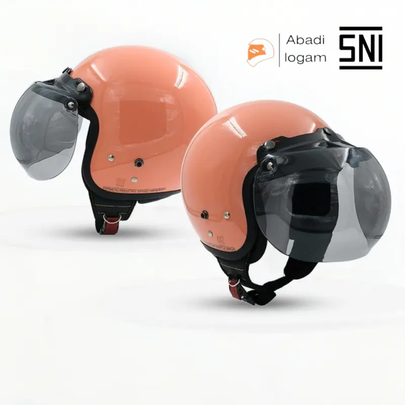 Helm Motor Retro Bogo SNI Full Leher Vintage Ori Classic ANT Dewasa Cargloss Hijabers Motorcycle 4