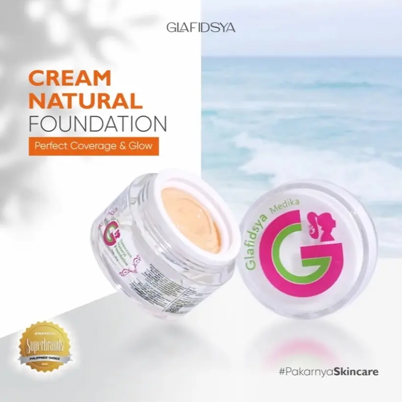 Cream natural foundation GLAFIDSYA ORI