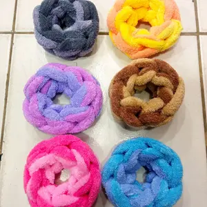 IKATAN RAMBUT LILIT CEPOL KERUDUNG / IKATAN RAMBUT CEPOL Scrunchies tile siver