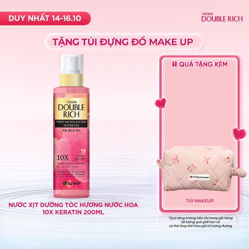 [LG Daily Beauty Official] Nước xịt dưỡng tóc Double rich hương nước hoa 10X Keratin 200ml