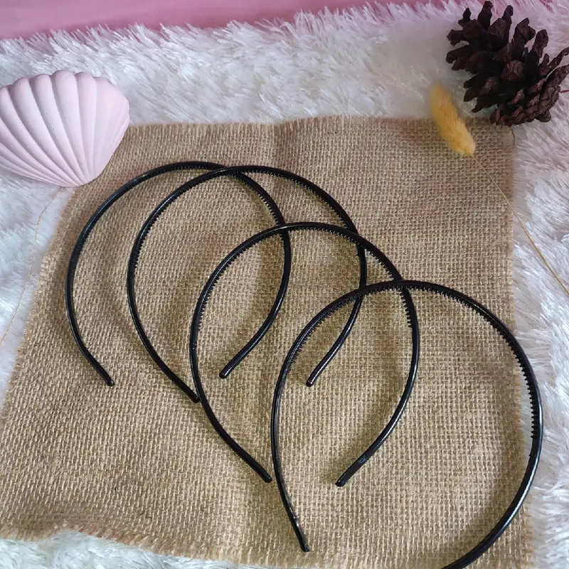 Bando Hitam Polos - Aksesoris Elegan untuk Semua Kesempatan - Headbands 1