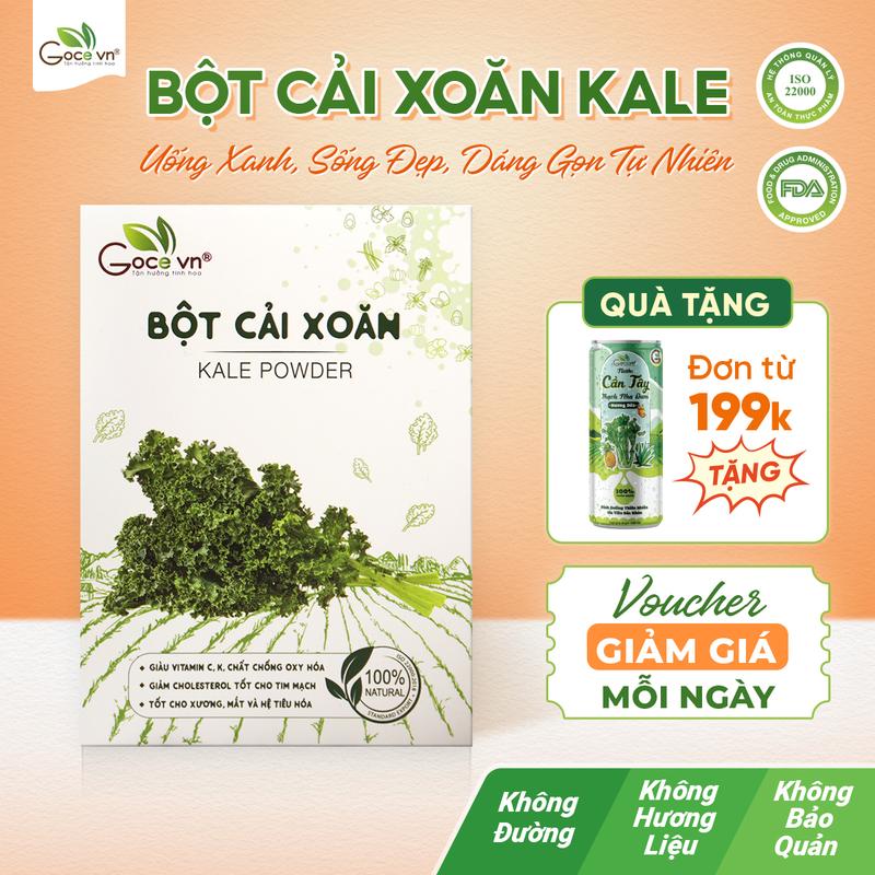  Bột cải xoăn Kale nguyên chất Goce - 60g  20 gói x 3g  