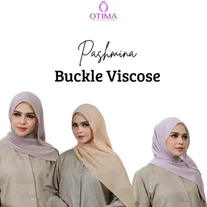 Hijab Pashmina Arabian Viscose Buckle Scarves Free Pouch Muslim Kerudung Wanita Hitam Instan Syal Diamond
