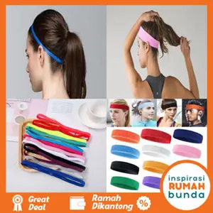 Hair Band Short Resistance Band Headband Bandana Anti Slip Headband Yoga Gym Head