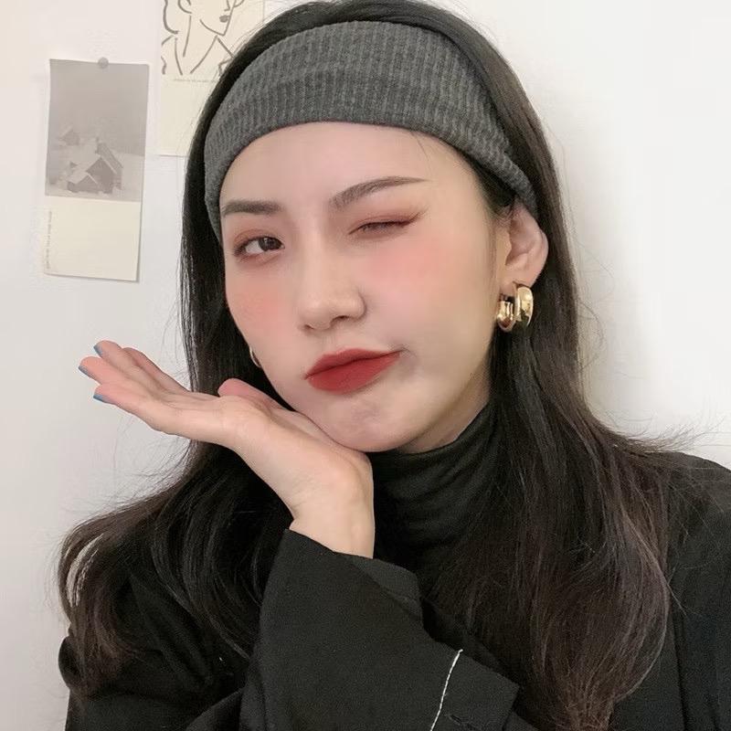 PH64 Big Earrings Anting Tusuk Tindik Emas Perak Gold Silver Giwang Besar Model Round Half Bulat 4