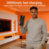 Gambar LENTIVEN Powerbank Mini 20000mAh Fast Charging With 4 USB For iPhone Samsung Android SD40 - BLACK dari Lentiven Shop Kota Tangerang Selatan 4 Tokopedia