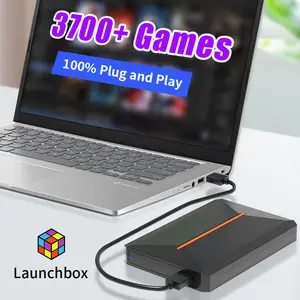 Launchbox 500G Portable Gaming HDD Retro Game Console With 3760+PC/3D Gamesfor PS4/PS3/PS2/WiiU/Wii/N64/DC/PS1 for Win PC/Laptop - LaunchBox 500GB HDD