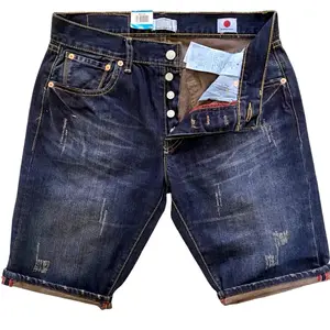 Celana Pendek Jeans Pria Standar Reguler Fit Motif Distro Terlaris