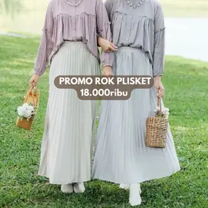 ROK PLISKET HYGET DEWASA PANJANG WANITA