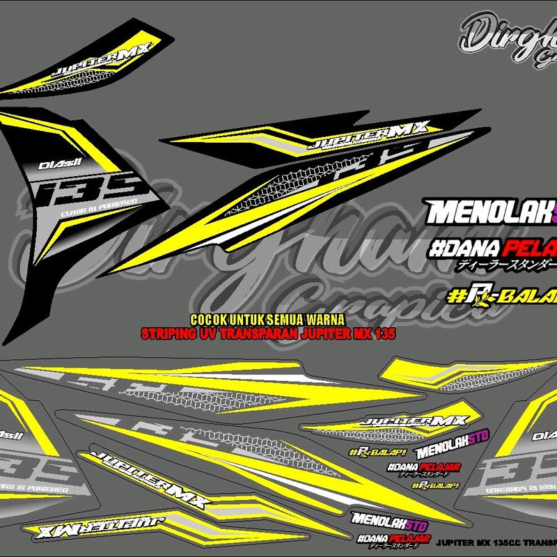 STRIPING UV JUPITER MX NEW 135 MOTIF Terbaru 2